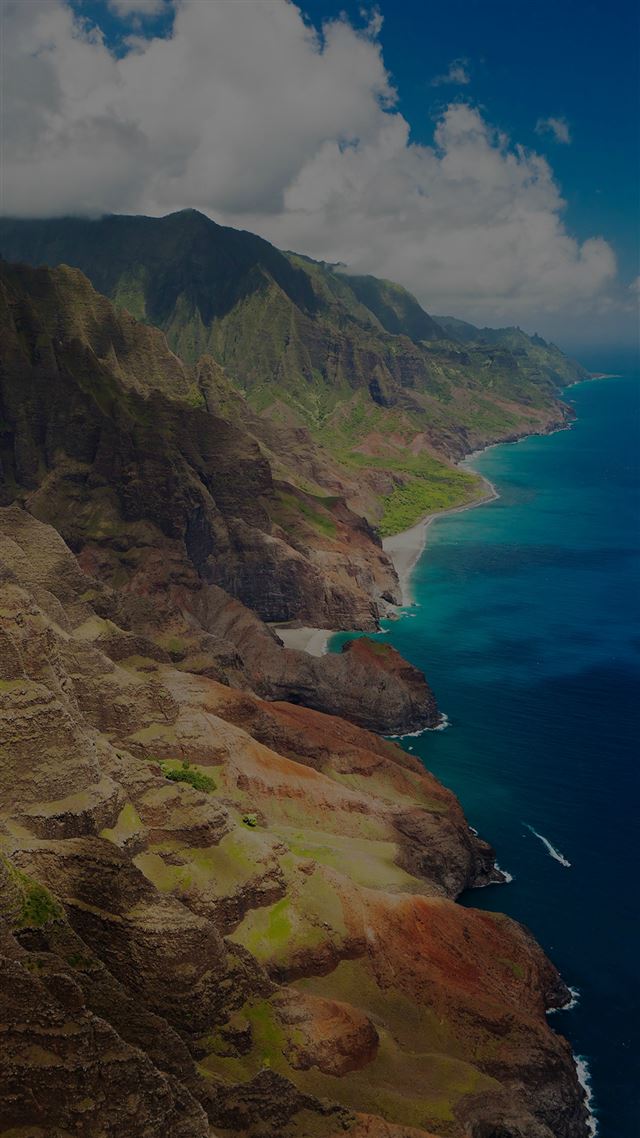 1080x1920 Sea Side View Mountain Nature Dark - hill iPhone 8 Wallpaper