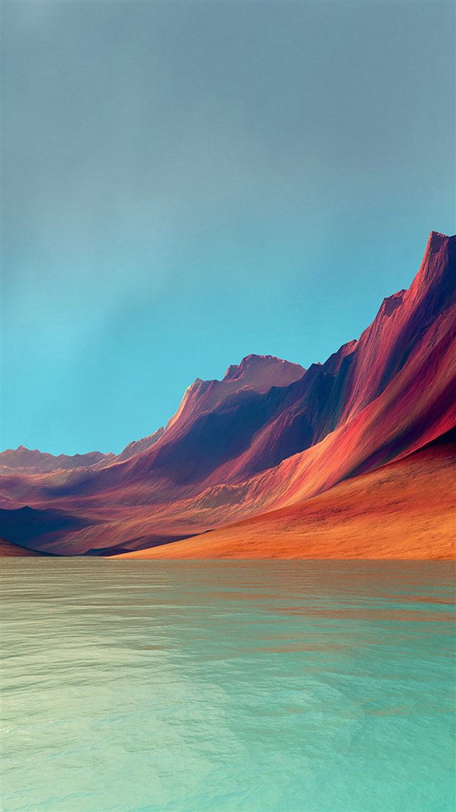 1080x1920 Flex Art Mountain Digital Red Abstract - rock iPhone 8 Wallpaper
