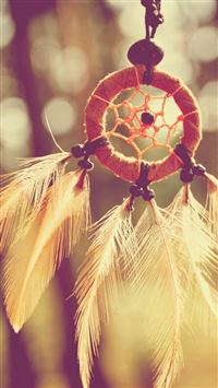 Dreamcatcher Feathers Closeup wallpaper