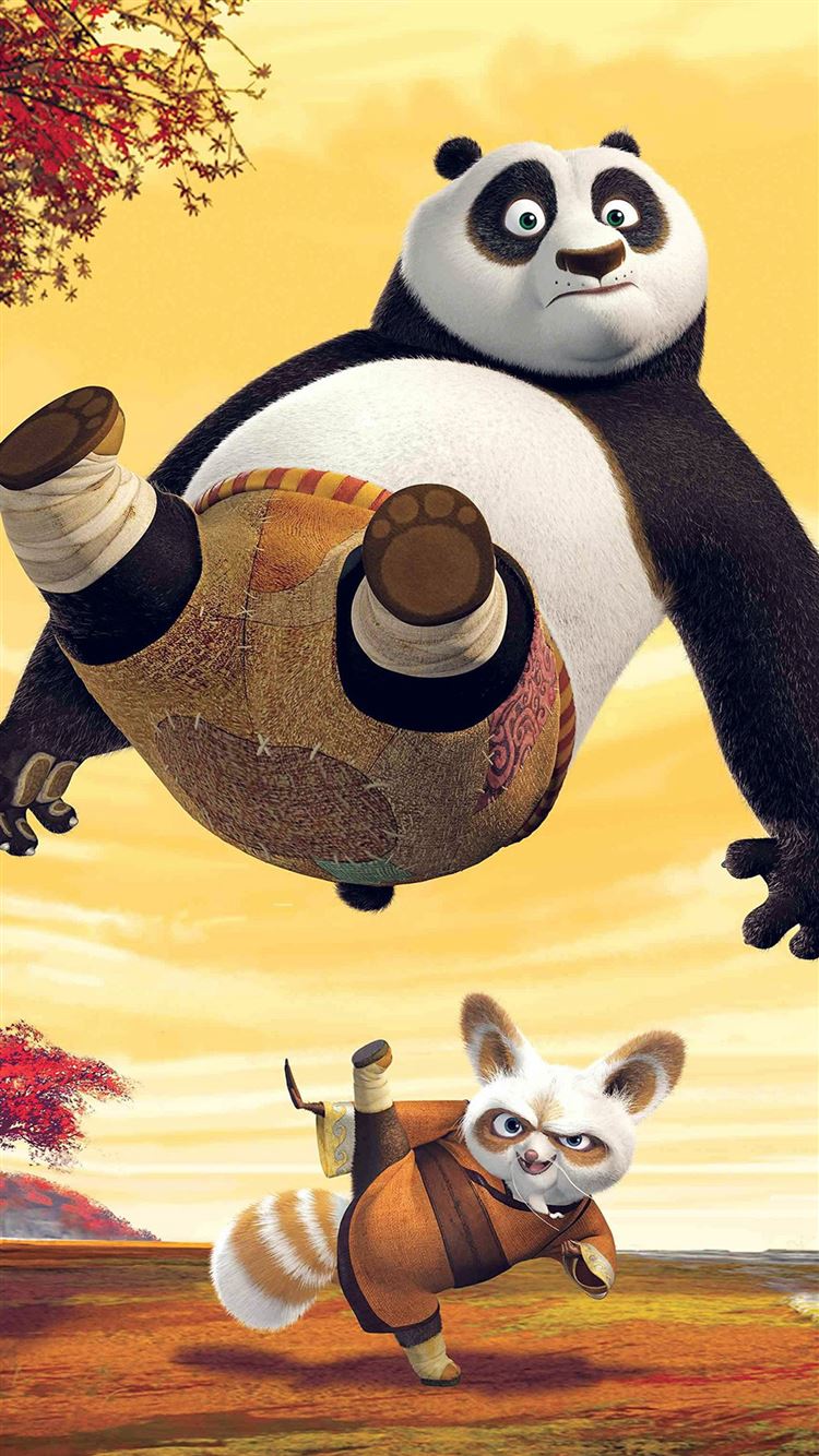 Kungfu Panda Dreamworks Art Kick Cute Anime Iphone 8 Wallpapers Free Download