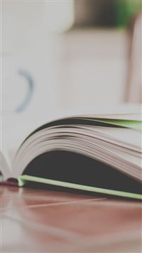 Open Book On Table Macro wallpaper