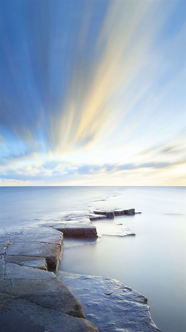 1080x1920 Rock Road Wonderful Blue Sky  - road iPhone 8 Wallpaper