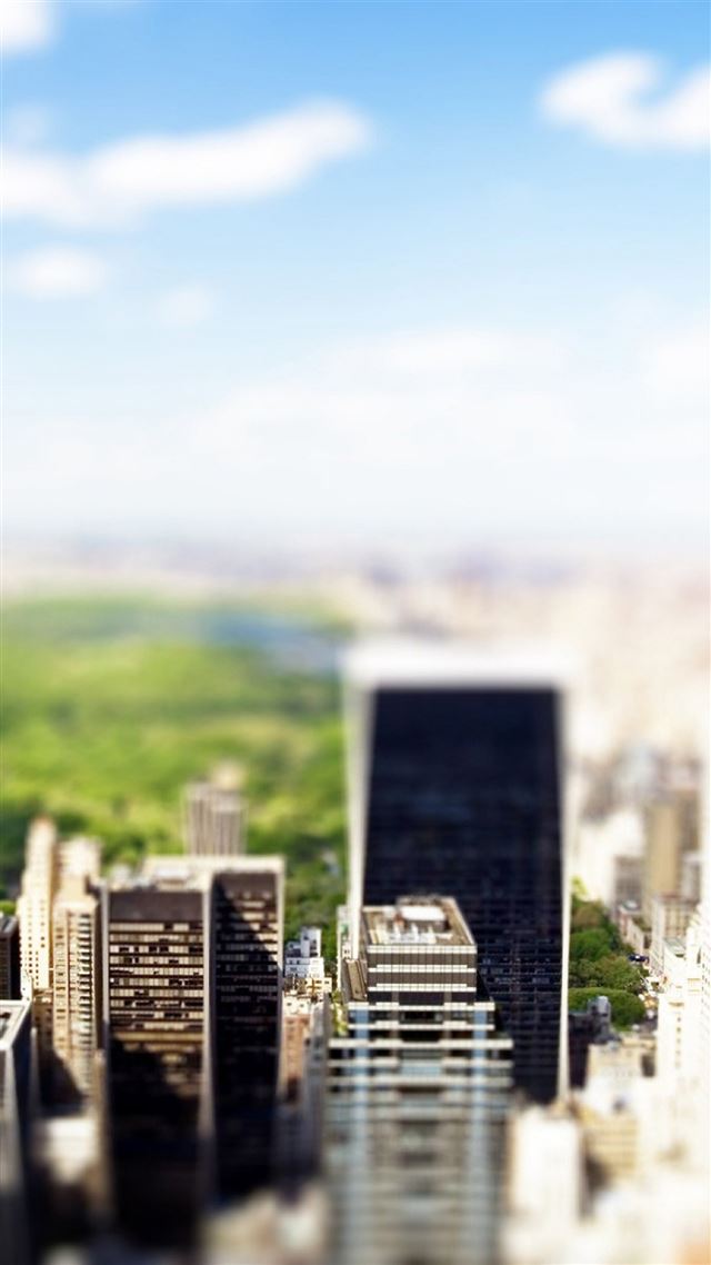 1080x1920 New York Central Park Tilt Shift  - photography iPhone 8 Wallpaper