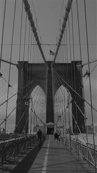 Bridge Dark Over River City wallpaper
