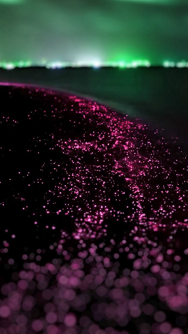 1080x1920 Ocean Night Red Blink Beautiful Nature - beautiful iPhone 8 Wallpaper