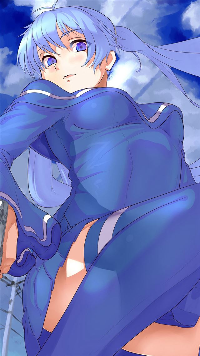 1080x1920 Animation Girl Blue Art Anime Cute - lovely iPhone 8 Wallpaper