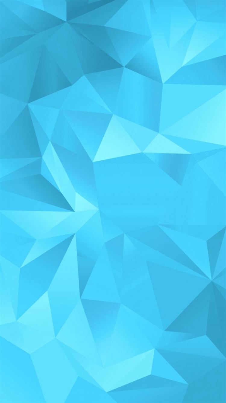 Simple Blue Fold Polygon Pattern Wallpaper iPhone 8 Wallpapers Free Download