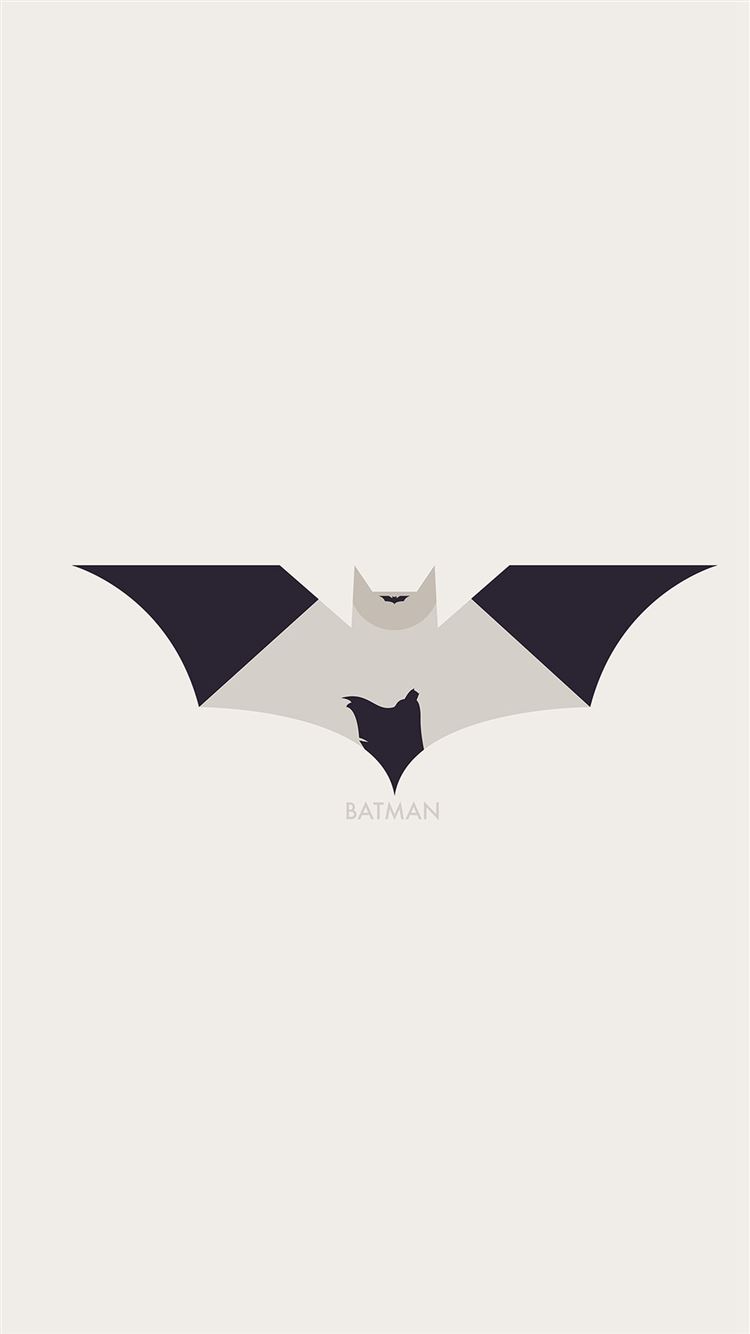 Art Batman Minimal Logo Illust iPhone 8 Wallpapers Free Download