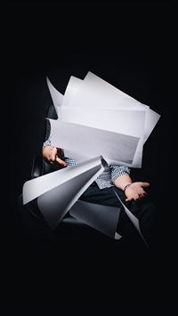 Office Paper Work Dark wallpaper