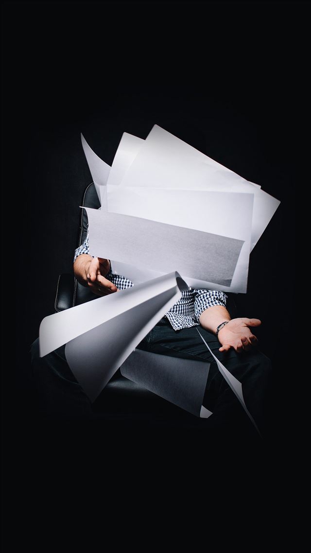 1080x1920 Office Paper Work Dark - paper iPhone 8 Wallpaper