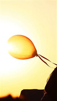 Pure Abstract Balloon Party Yellow wallpaper