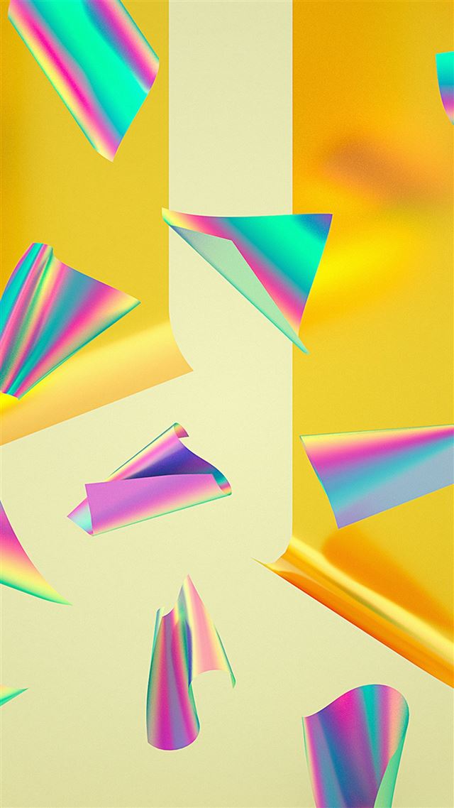 1080x1920 Paper At Rainbow Color Pattern - yellow iPhone 8 Wallpaper
