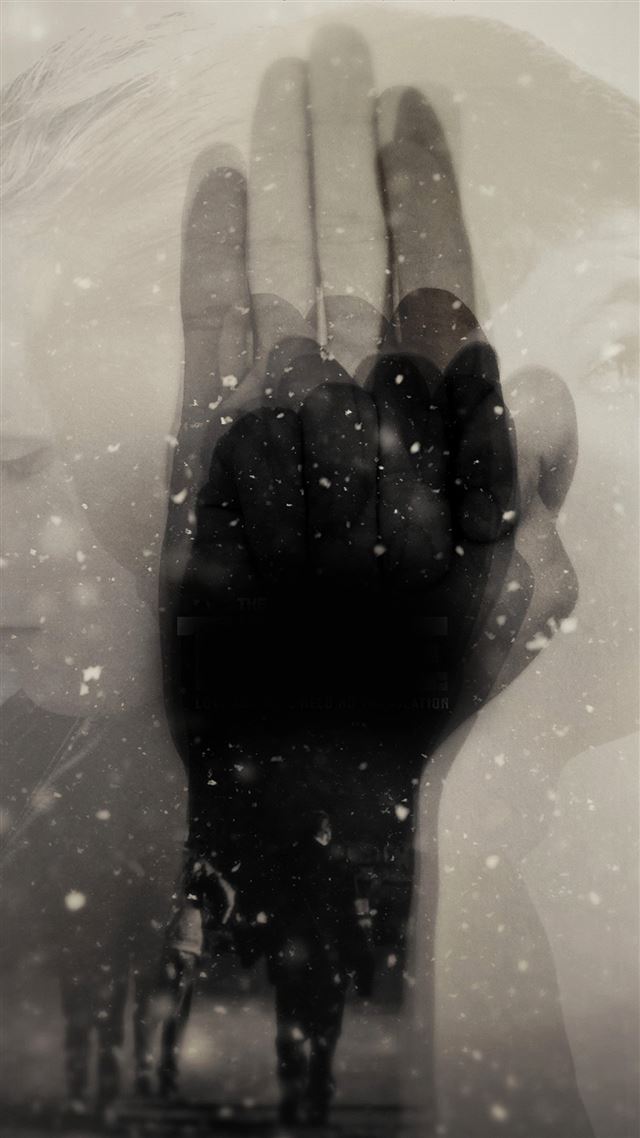 1080x1920 The Trive Poster Hand Art Film - couple iPhone 8 Wallpaper