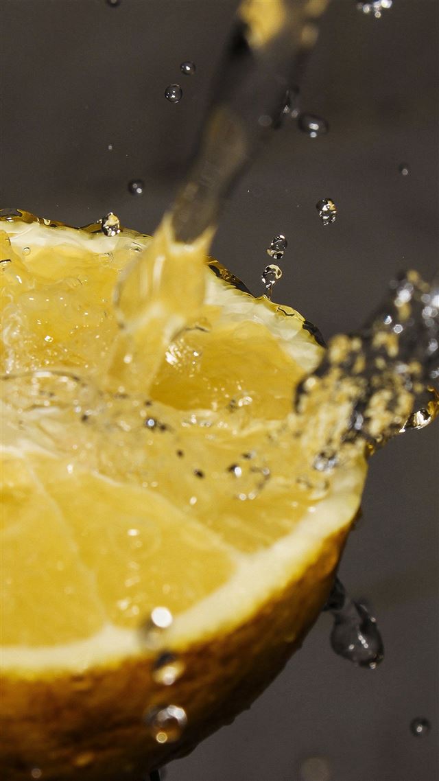 1080x1920 Orange Water Lemon Fruit - macro iPhone 8 Wallpaper