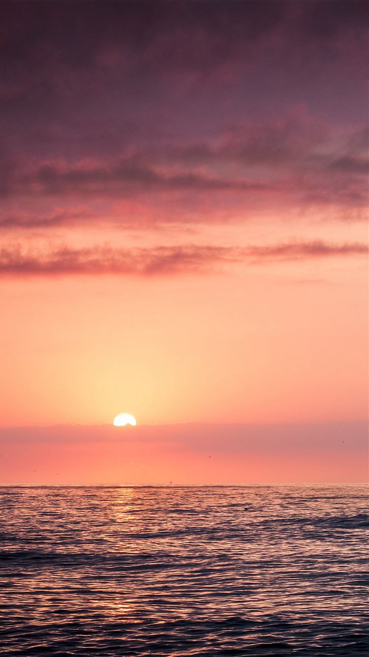 Sunset Sea Beach Sky Red iPhone 8