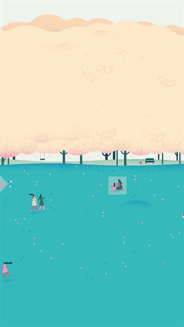 1080x1920 Google Lollipop Blue Picnic Illust Art - google iPhone 8 Wallpaper