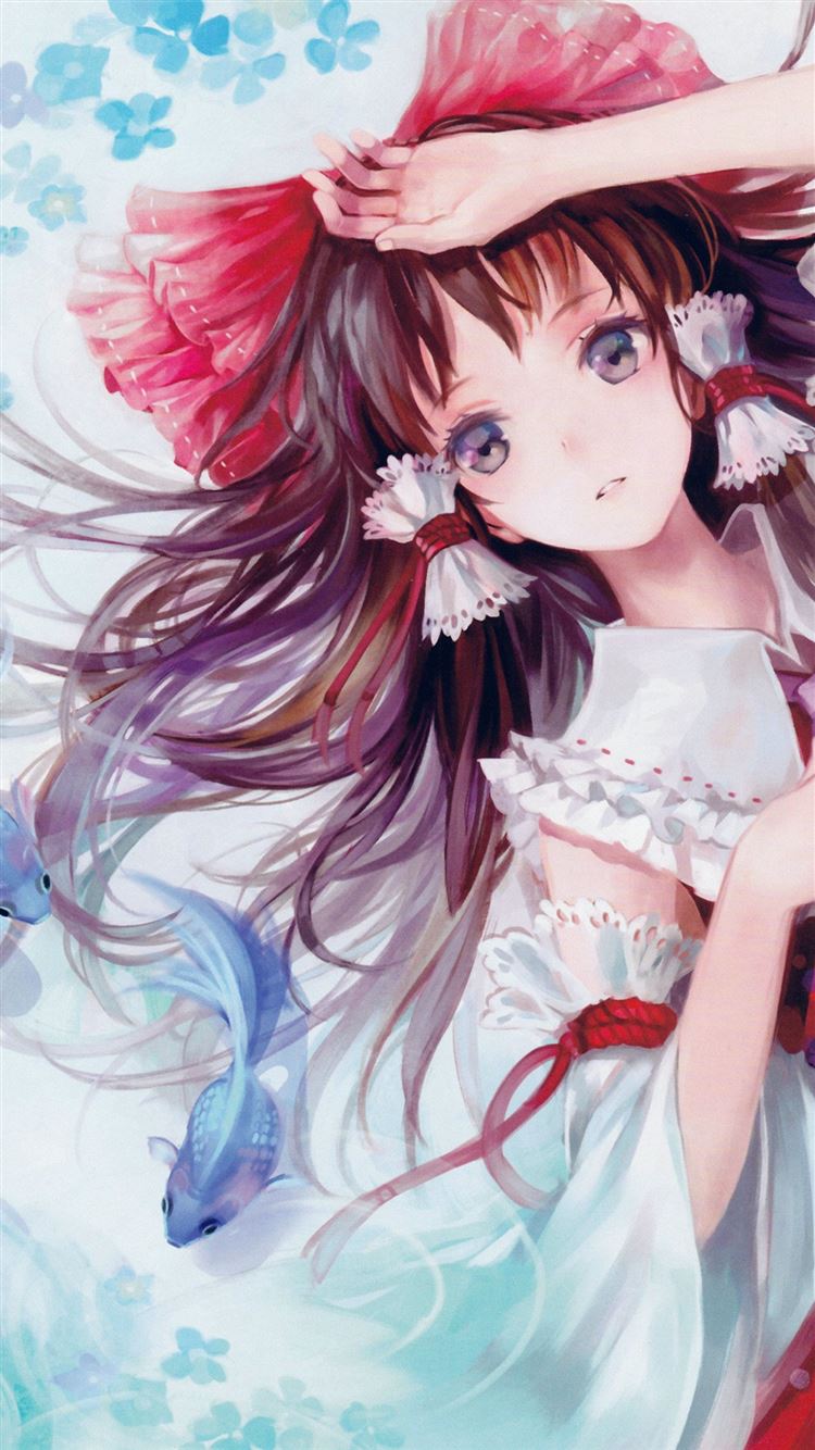 Anime Art Paint Girl Cute Iphone 8 Wallpapers Free Download