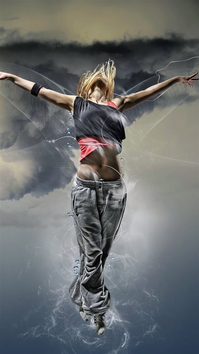 1080x1920 Abstraction Girl Flight Beautiful Patterns - beautiful iPhone 8 Wallpaper