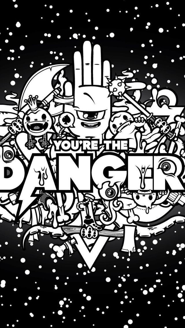 1080x1920 Abstraction Danger Black Stars Sky -  iPhone 8 Wallpaper