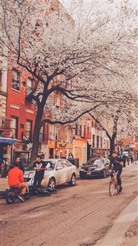 US New York Street City People wallpaper