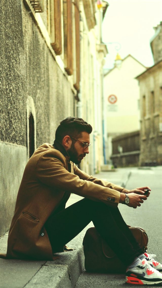 1080x1920 Man Model Hipster Street City -  iPhone 8 Wallpaper