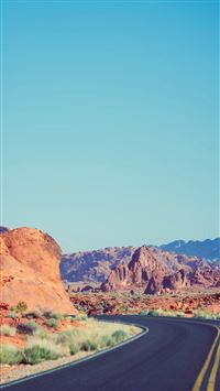 Dessert Curves Mountain Nature Sky Blue iPhone 6(s)~8(s) wallpaper