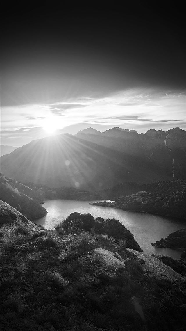 1080x1920 Sunshine Mountain Sky Dark Spring Nature Vignette - spring iPhone 8 Wallpaper