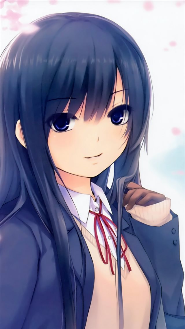 1080x1920 Coffee Kizoku Girl Sakura - anime iPhone 8 Wallpaper