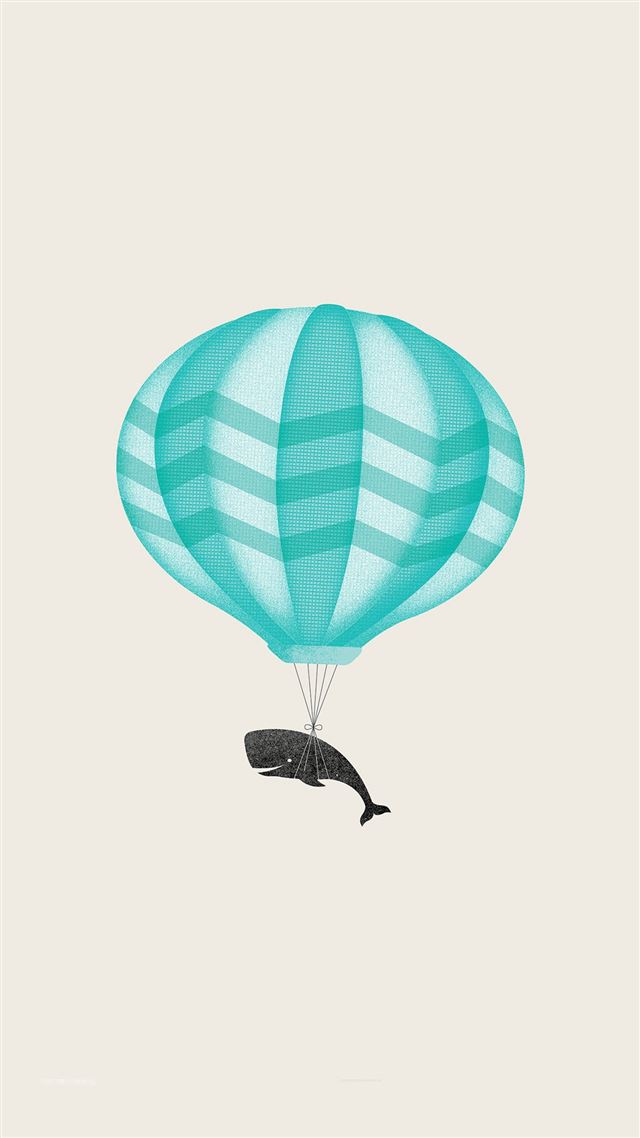 1080x1920 Cute llustration Whale Balloon Art - whale iPhone 8 Wallpaper
