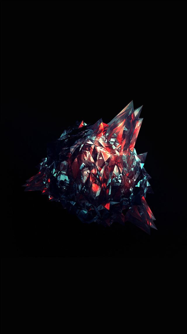 1080x1920 Woofer Abstract Art Illust Dark Color Pattern - polygon iPhone 8 Wallpaper