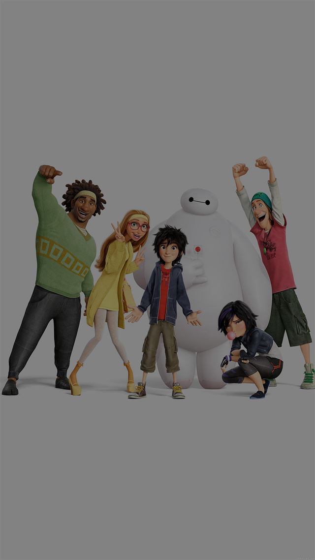 1080x1920 Big Hero 6 Chracters Dark All Disney Art Illust -  iPhone 8 Wallpaper