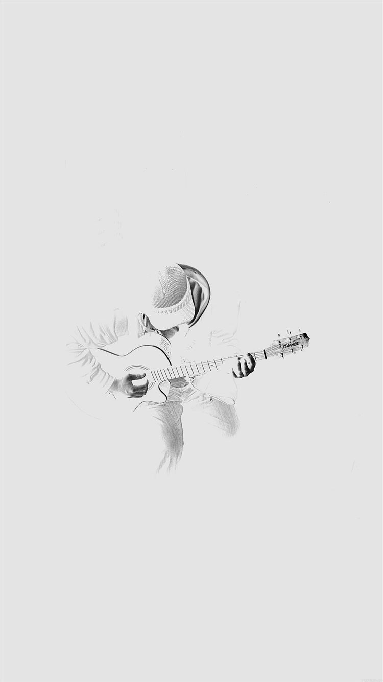 Out The Dark Guitar Player Music White iPhone 8 Wallpapers Free Download