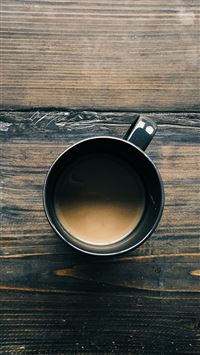 Coffee Cup On Wooden Table wallpaper