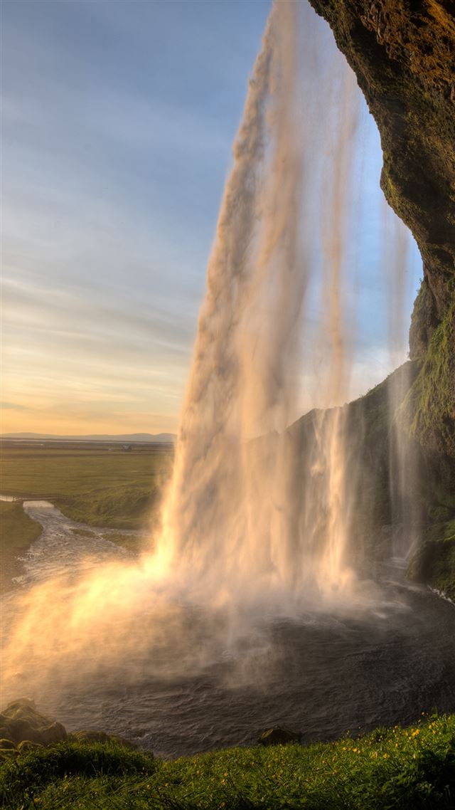 1080x1920 Seljalandsfoss Waterfall Iceland - waterfall iPhone 8 Wallpaper