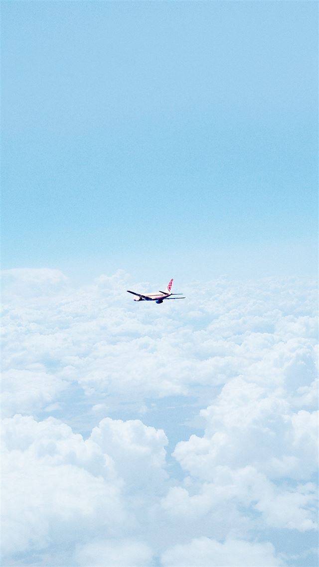 1080x1920 Flight Sky Plane Cloud Nature - sunny iPhone 8 Wallpaper