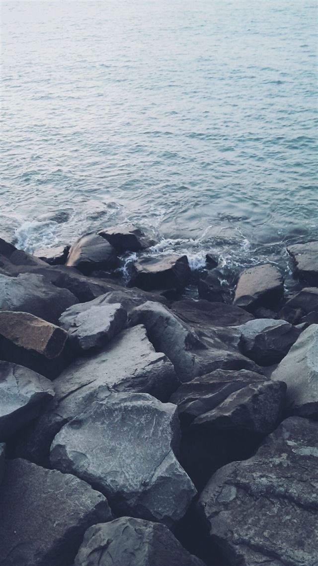 1080x1920 Nature Shore Rocky Stone Seaside - rock iPhone 8 Wallpaper