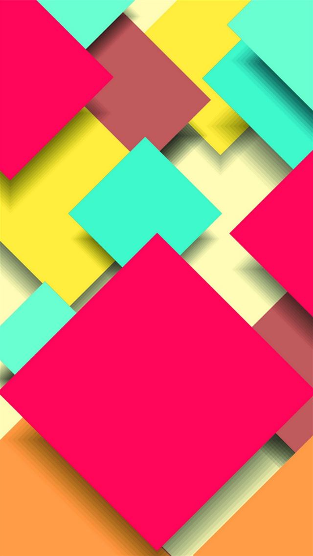 1080x1920 Abstract Colorful Square Overlap - design iPhone 8 Wallpaper
