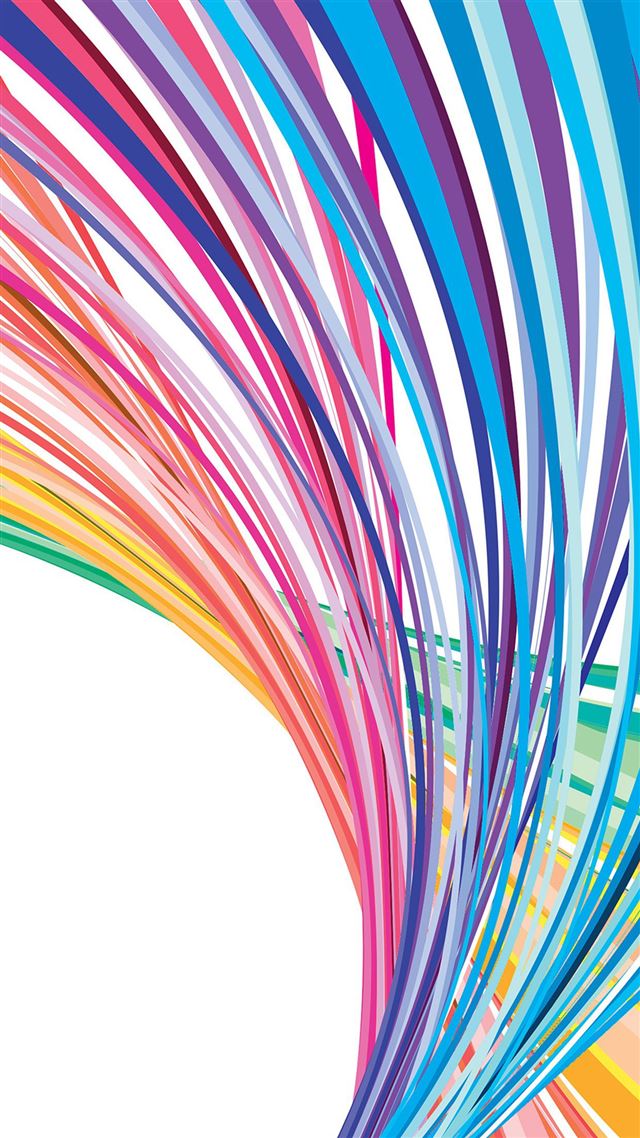 1080x1920 Rainbow Lline Vector Art Pattern - line iPhone 8 Wallpaper