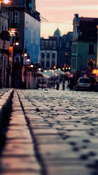 Evening Old Town Area wallpaper