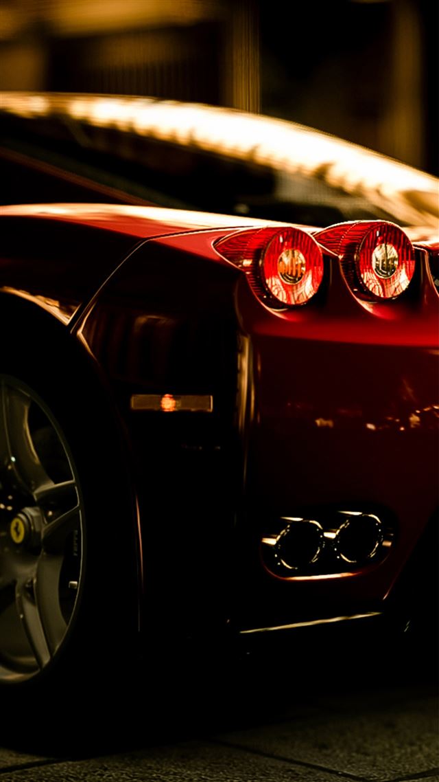 1080x1920 Ferrari Rear Lights View - luxury iPhone 8 Wallpaper