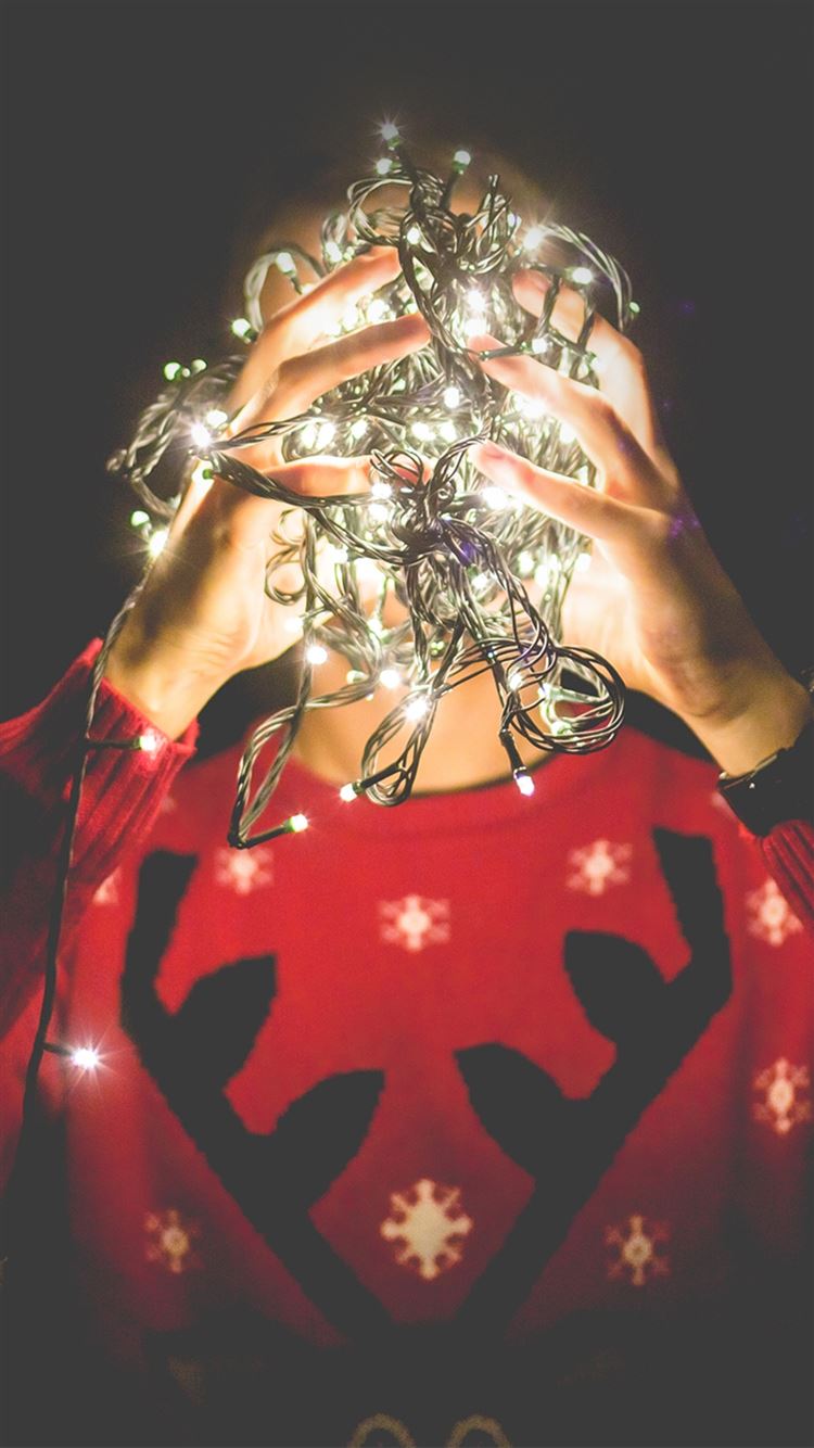 Christmas Lights Reindeer Sweater