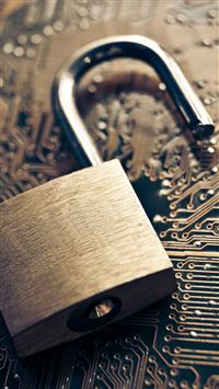 Open Lock On Chip Information Security wallpaper