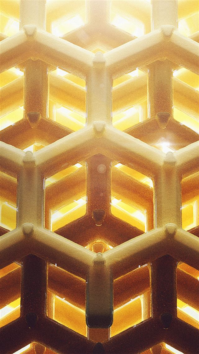 1080x1920 Honey Art Yellow Bee Comb Hive Pattern -  iPhone 8 Wallpaper