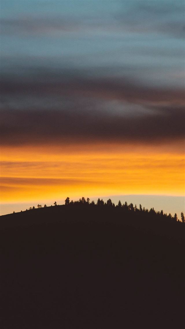 1080x1920 Sky Sunset Mountain Red Nature - grove iPhone 8 Wallpaper