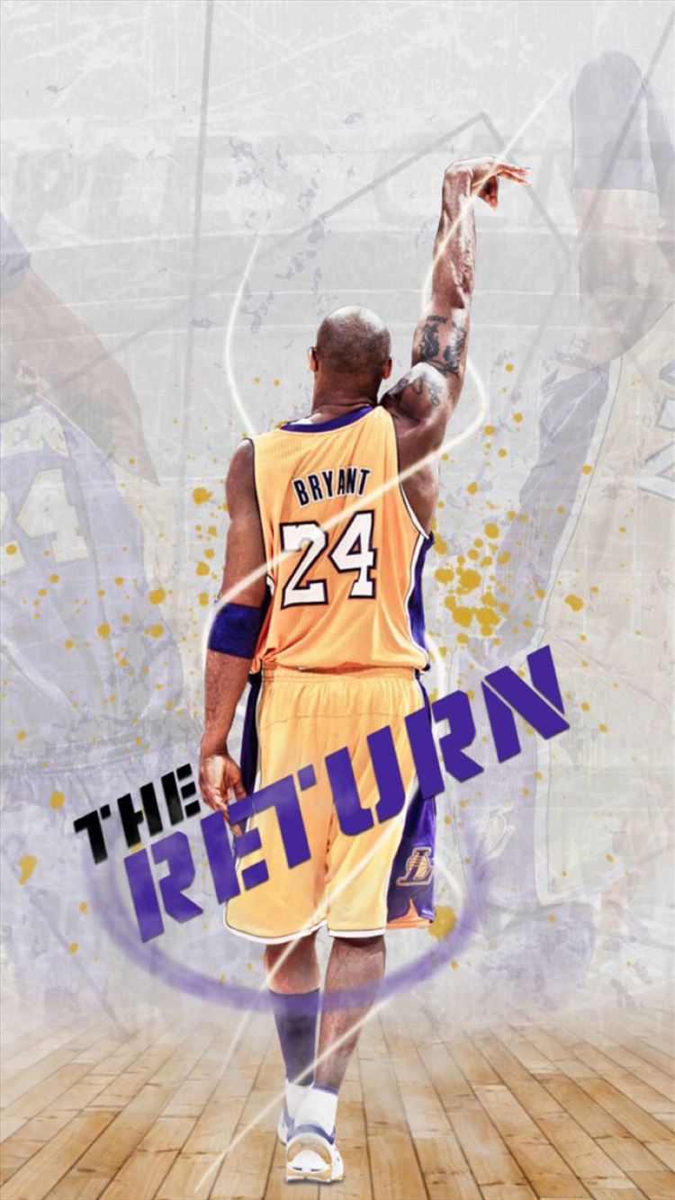 Los Angeles Lakers Kobe Bryant Basketball Player N iPhone Wallpapers  Free Download