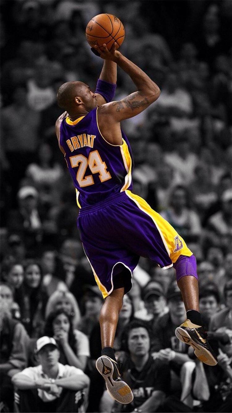 NBA Super Star Brant Kobe Show iPhone 8 Wallpapers Free Download