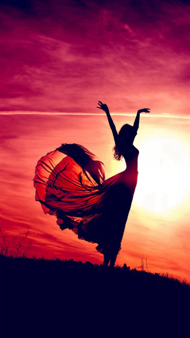 1080x1920 Aesthetic Dancing Sunshine Beauty Girl - flying iPhone 8 Wallpaper
