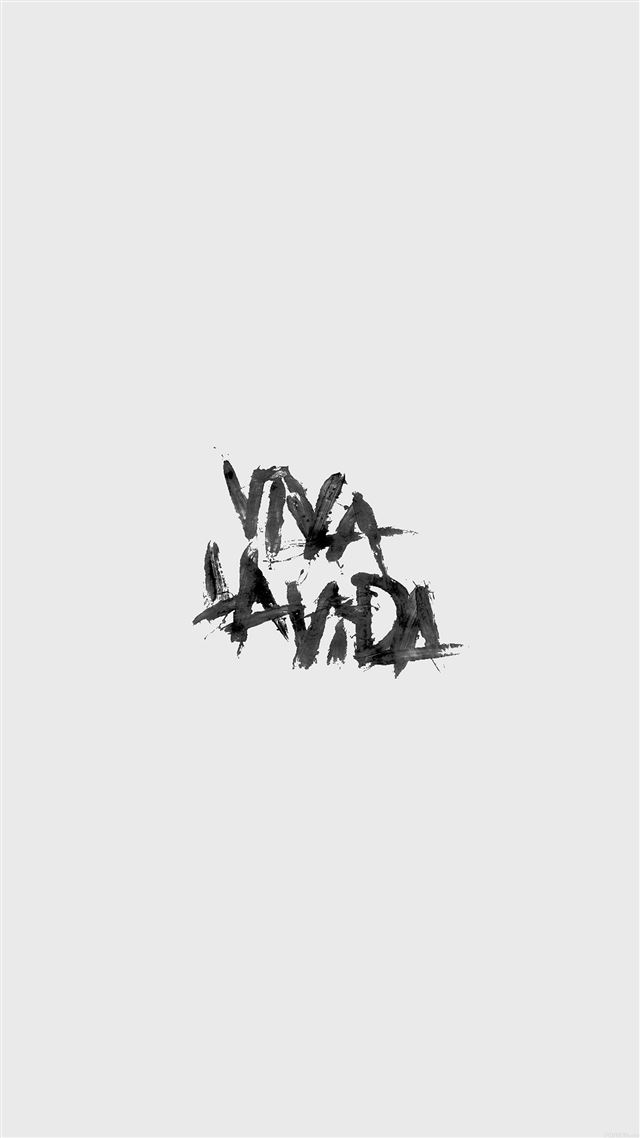 1242x2208 Viva La Vida Logo Music Art White - music iPhone 8 Wallpaper