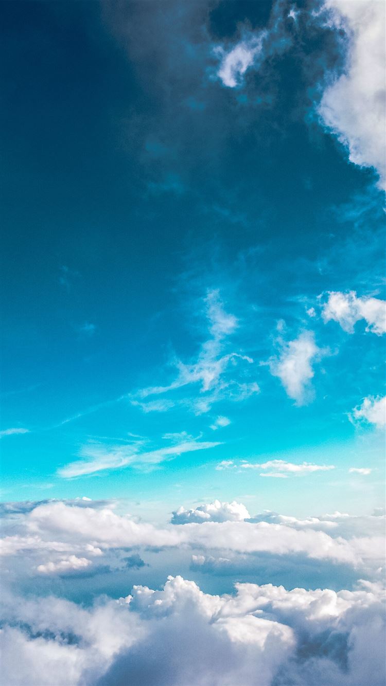 Sky Cloud Fly Blue Summer Sunny Iphone 8 Wallpapers Free