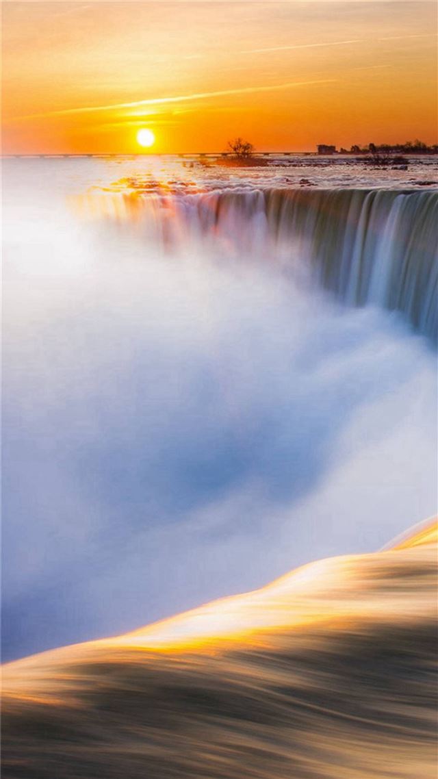 1080x1920 Sunshine Waterfall Wonderful Landscape - waterfall iPhone 8 Wallpaper
